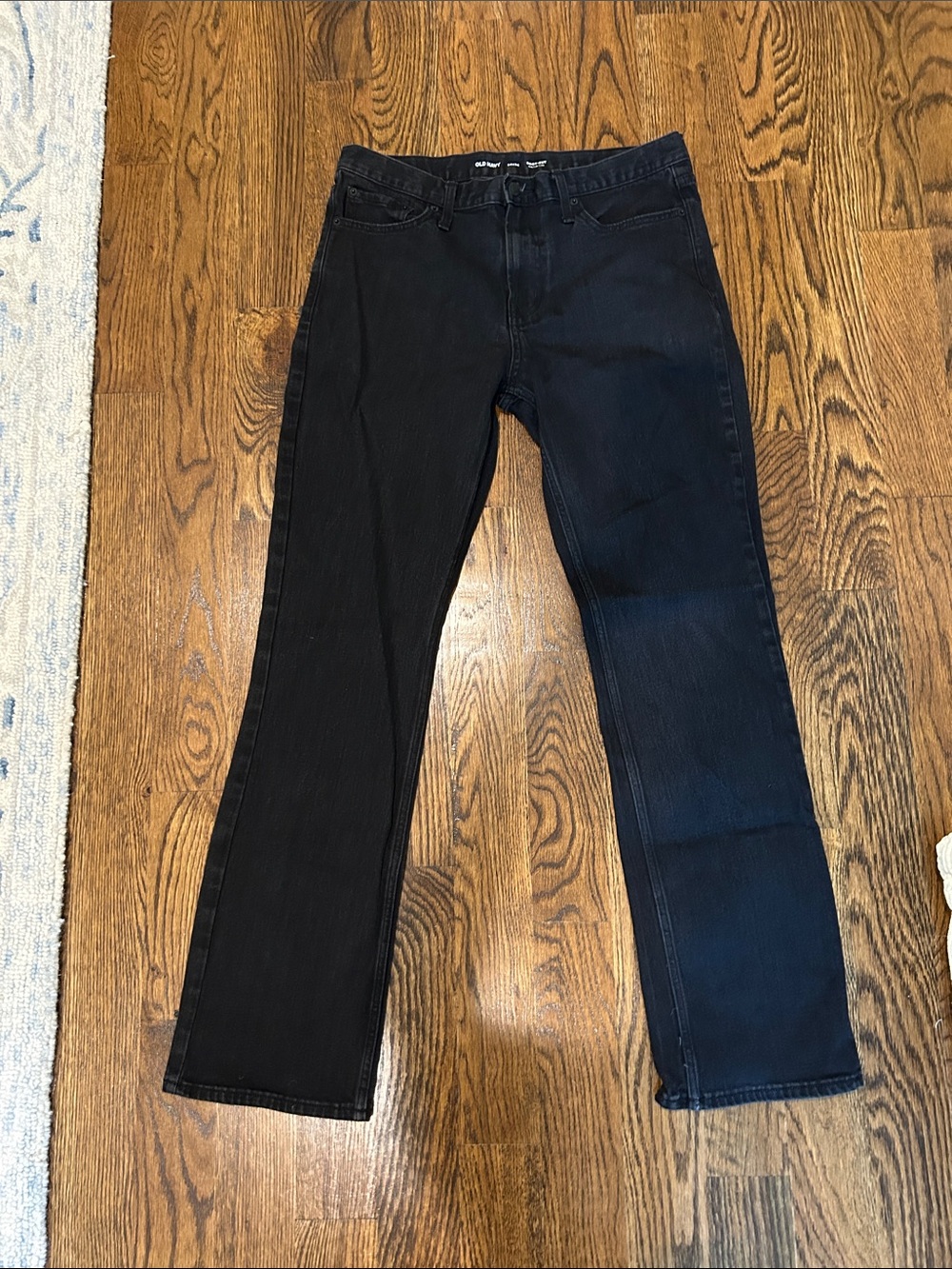 Old Navy Men's Straight-Leg Black Jeans